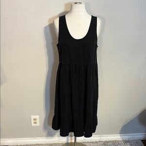 Jackson Rowe Black Sleeveless "They Say" Sundress